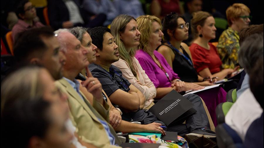 Captivated audience at the Florey Institute